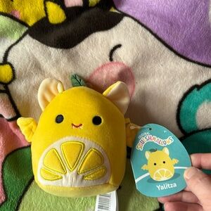 Yalitza the lemon bat squishmallow NWT